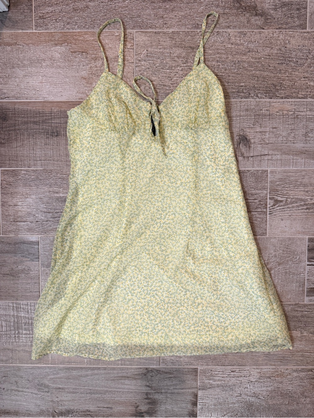 H&M Yellow Floral Mini Dress